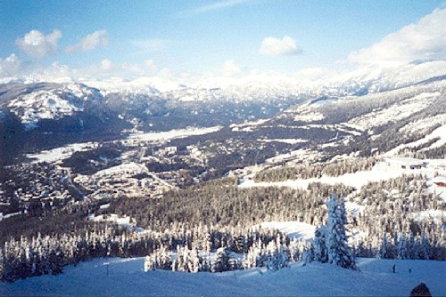 Blackcomb Mtn. and Village, from atop Whistler